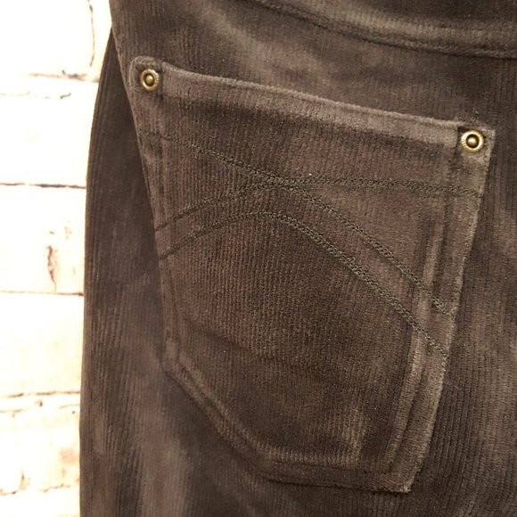 HUE Super Soft Corduroy Texture Leggings Dark Gray Size Small - Picture 7 of 9